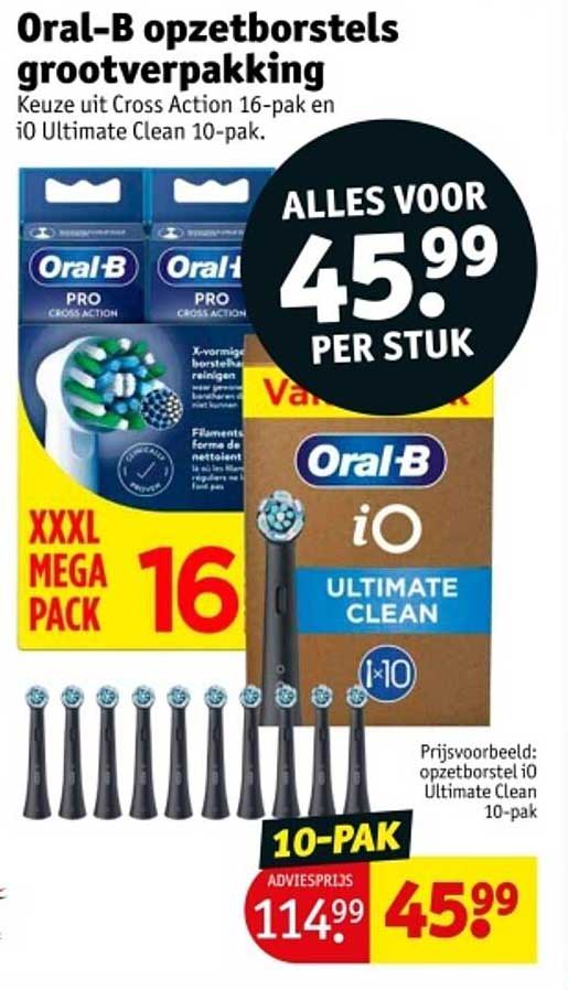 Oral-B opzetborstels grootverpakking