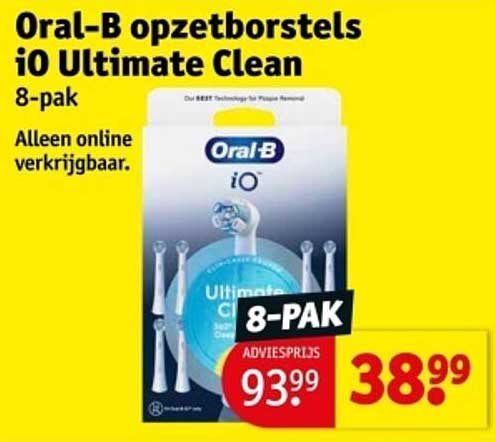 Oral-B opzetborstels iO Ultimate Clean 8-pak