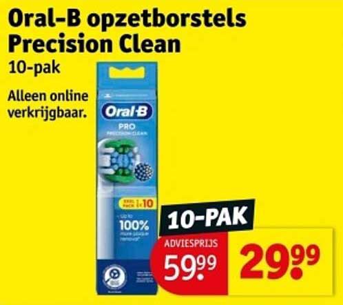 Oral-B opzetborstels Precision Clean 10-pak
