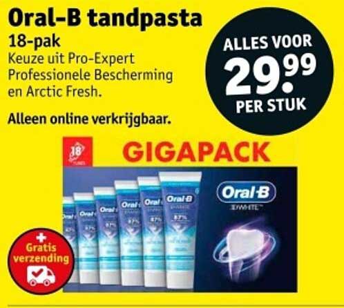 Oral-B tandpasta 18-pak