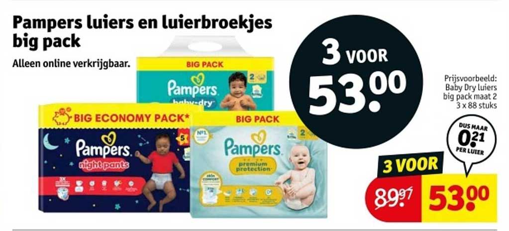 Pampers luiers en luierbroekjes big pack