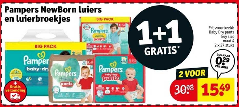 Pampers NewBorn luiers en luierbroekjes