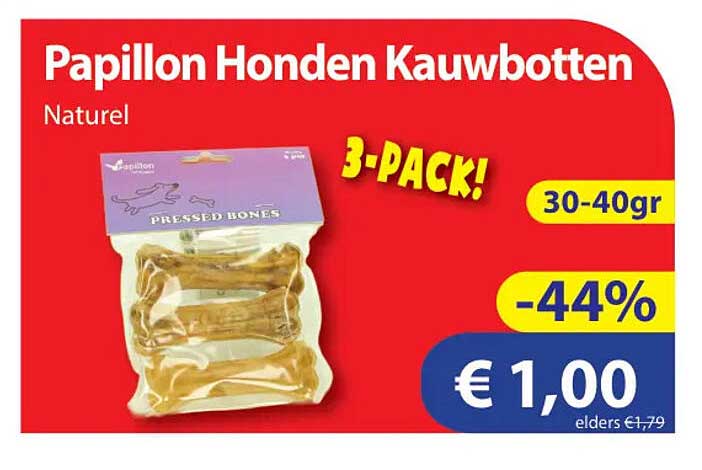 Papillon Hond Kauwboven