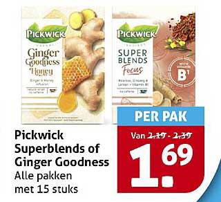 Pickwick Superblends of Ginger Goodness