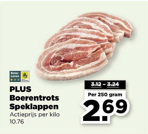 PLUS Boerenrots Speklappen