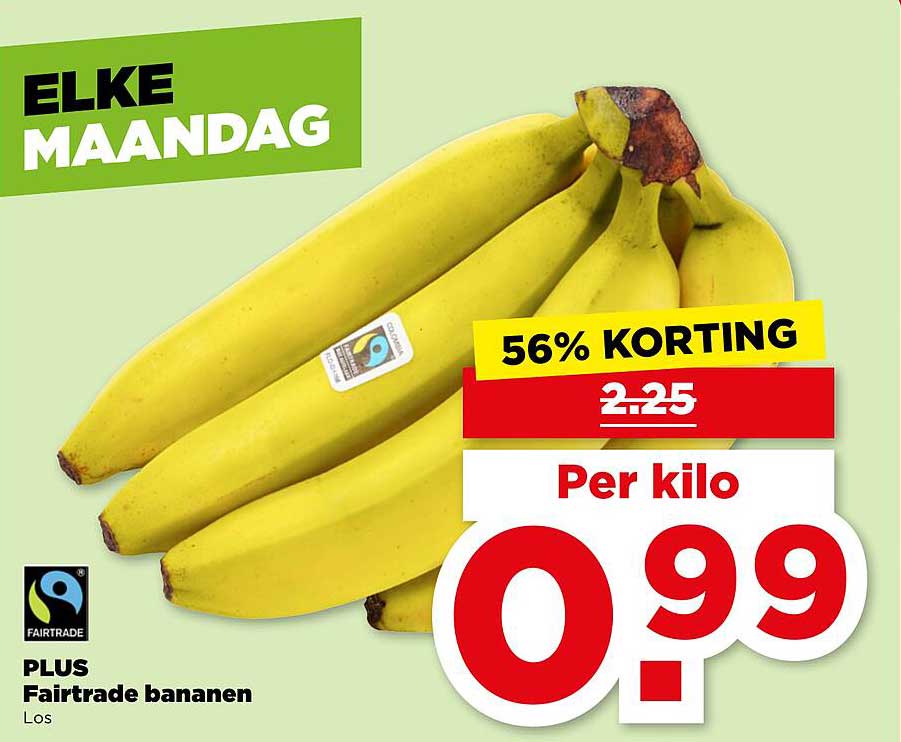 PLUS Fairtrade bananen