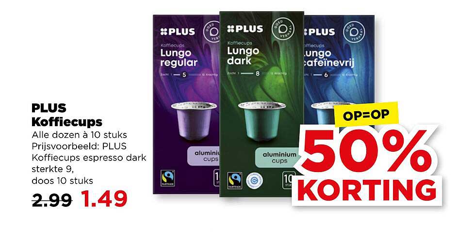 PLUS Koffiecups