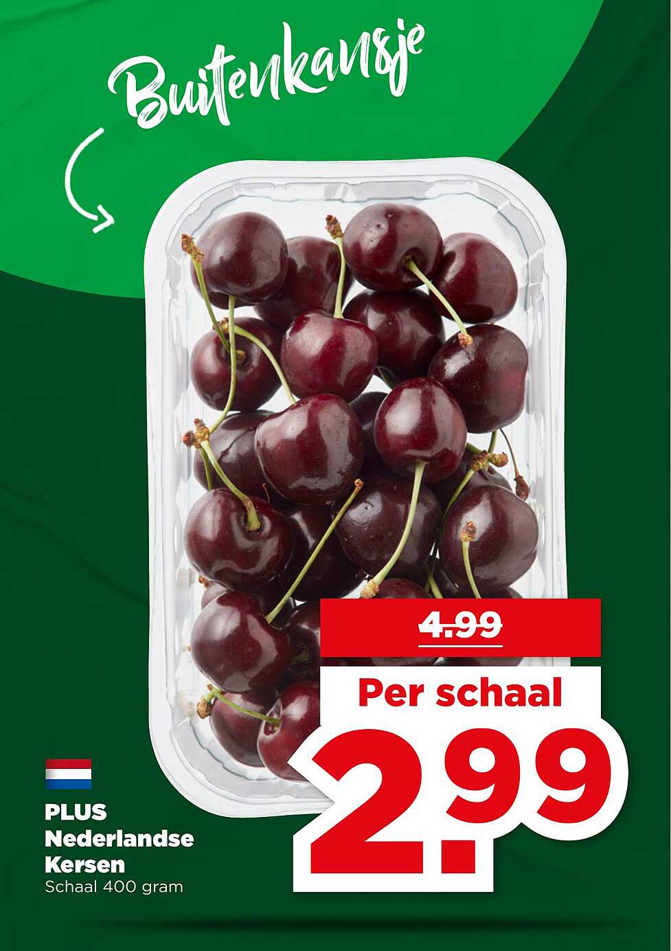PLUS Nederlandse Kersen schaal 400 gram
