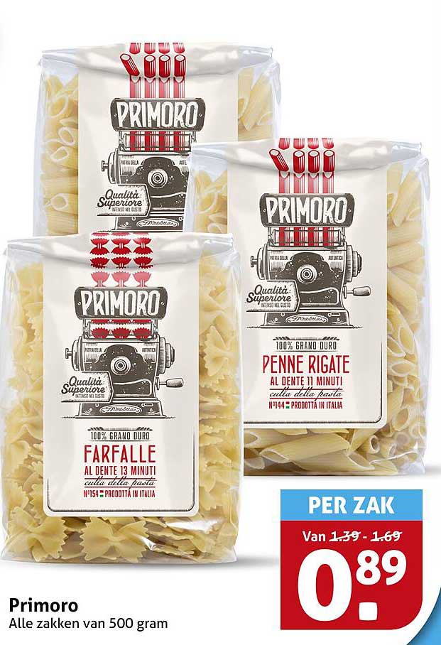 Primoro Alle zakken van 500 gram