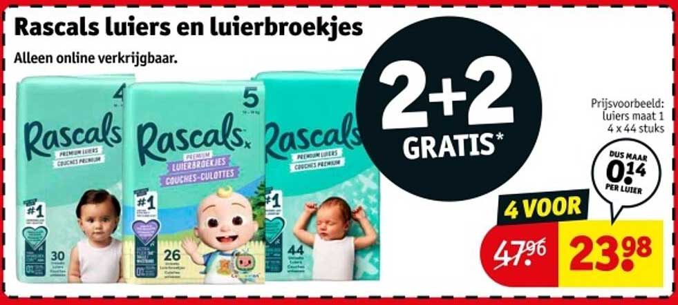 Rascals luiers en luierbroekjes
