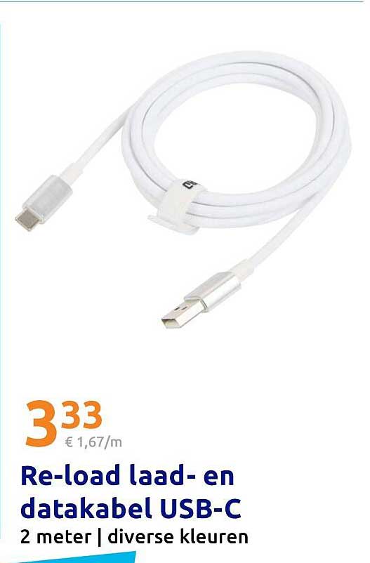 Re-load laad- en datakabel USB-C