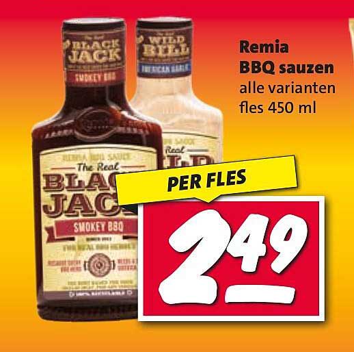 Remia BBQ sauzen alle varianten fles 450 ml