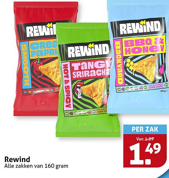 Rewind - Alle zakken van 160 gram