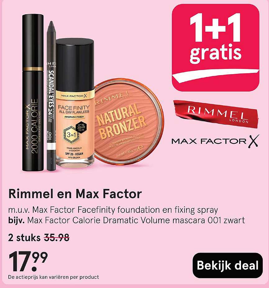 Rimmel en Max Factor
