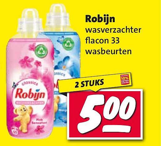 Robijn wasverzachter flacon 33 wasbeurten
