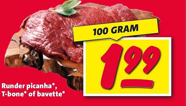 Runder picanha*, T-bone* of bavette*
