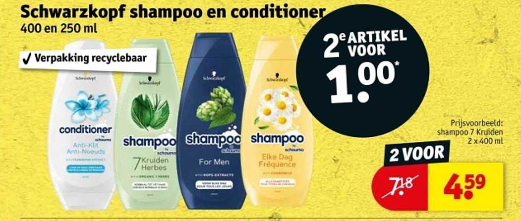 Schwarzkopf shampoo en conditioner 400 en 250 ml