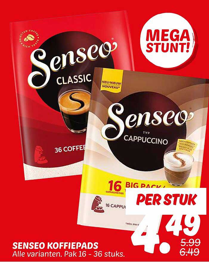 SENSEO KOFFIEPADEN - MEGA STUNT!