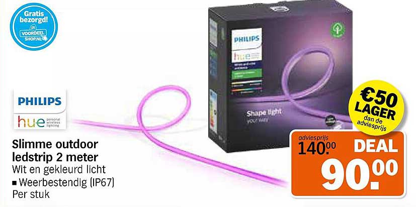 Slimme outdoor ledstrip 2 meter