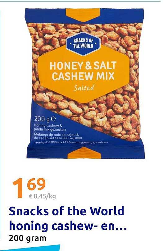 Snacks of the World honing cashew- en…