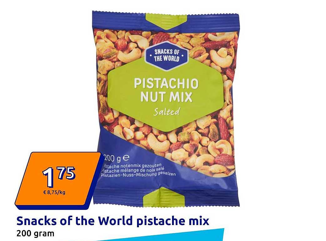 Snacks of the World pistache mix