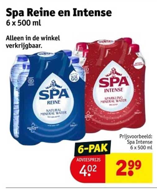 Spa Reine en Intense 6 x 500 ml