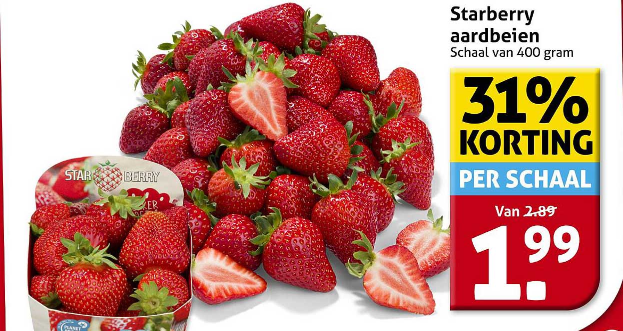 Starberry aardbeien Schaal van 400 gram