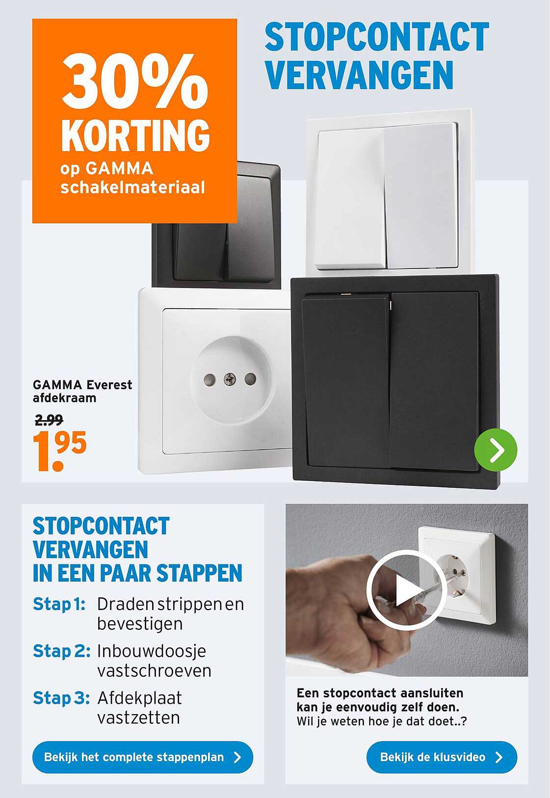 STOPCONTACT VERVANGEN