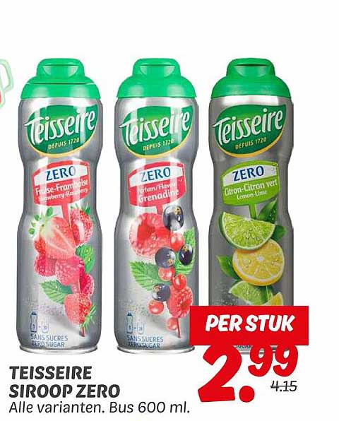 TEISSEIRE SIROOP ZERO