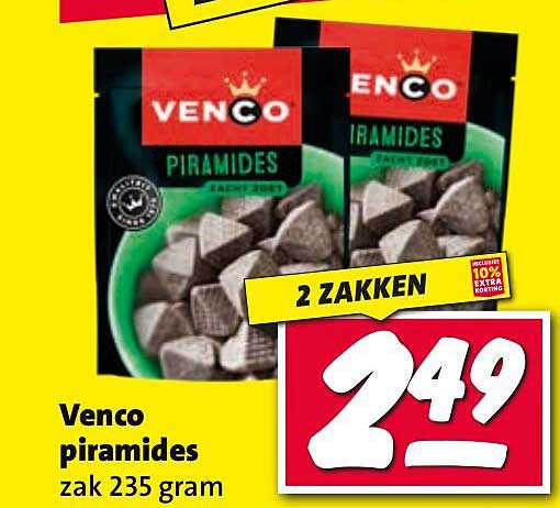 Venco piramides zak 235 gram