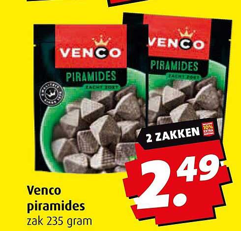 Venco piramides zak 235 gram