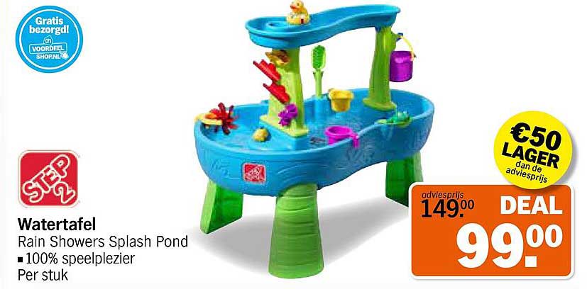 Watertafel Rain Showers Splash Pond