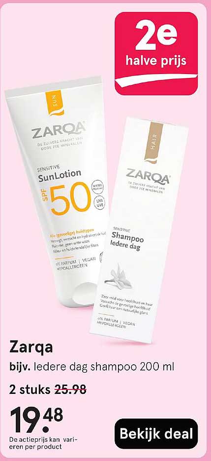 Zarqa bijv. iedere dag shampoo 200 ml