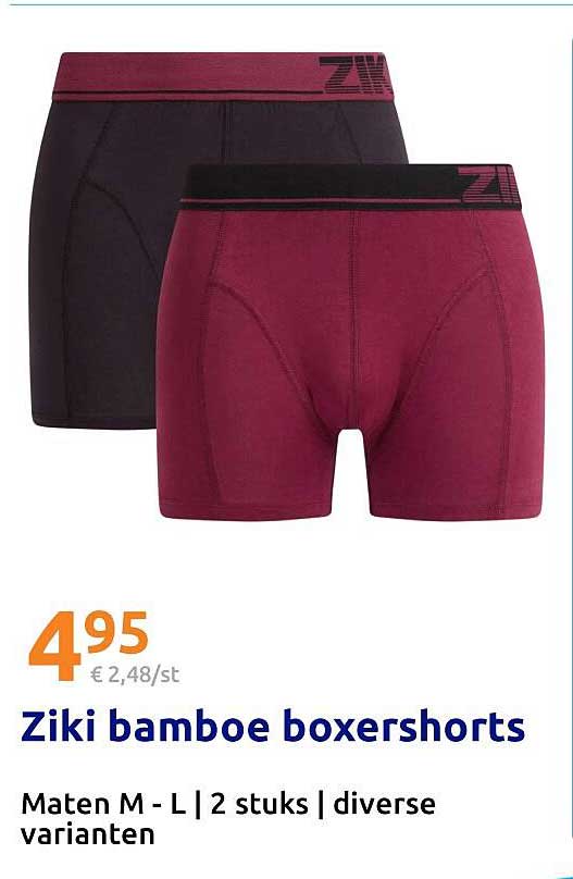 Ziki bamboe boxershorts