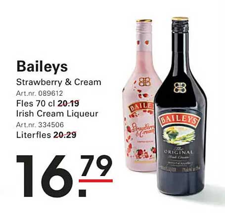 Baileys Strawberry & Cream Fles 70 cl