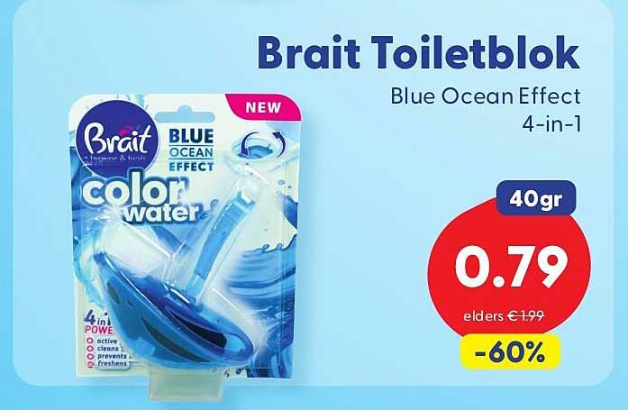 Brait Toiletblok Blue Ocean Effect 4-in-1
