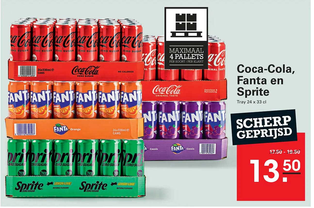 Coca-Cola, Fanta en Sprite