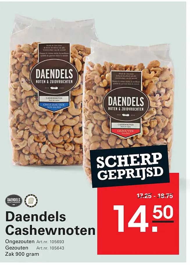 Daendels Cashewnoten