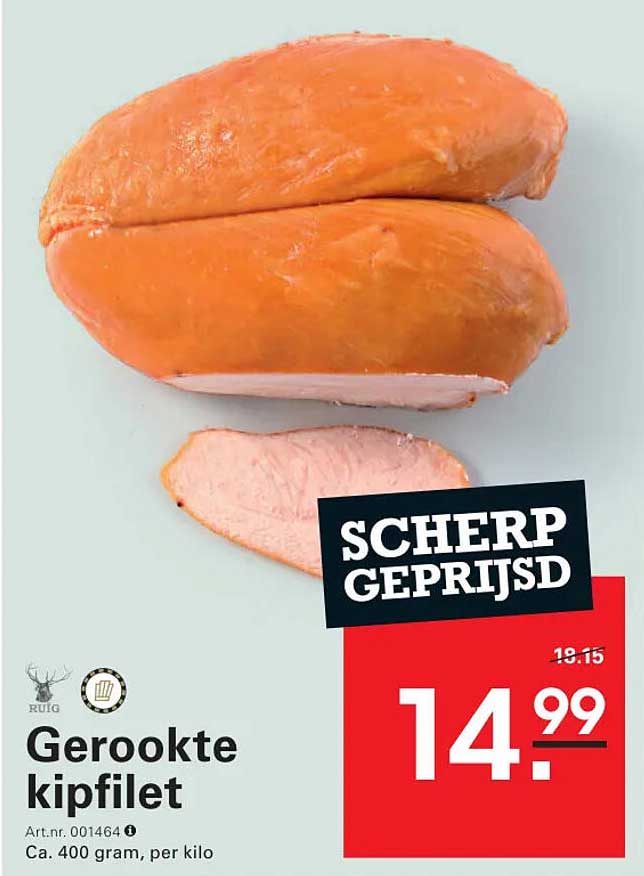 Gerookte kipfilet