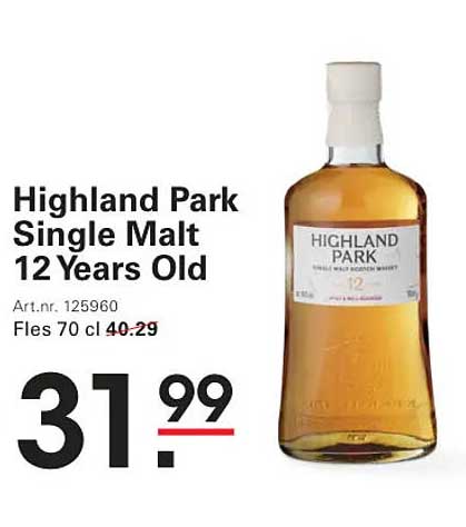 Highland Park Single Malt 12 Years Old