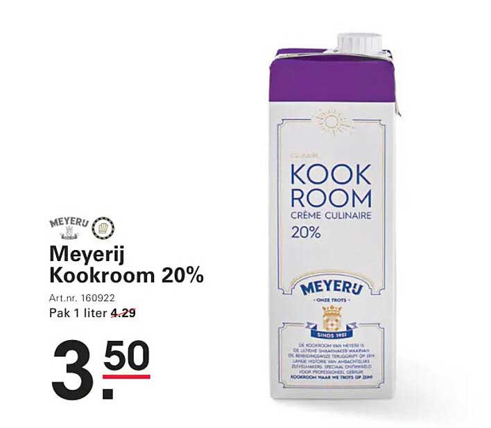 Meyerij Kookroom 20%