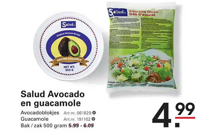 Salud Avocado en guacamole