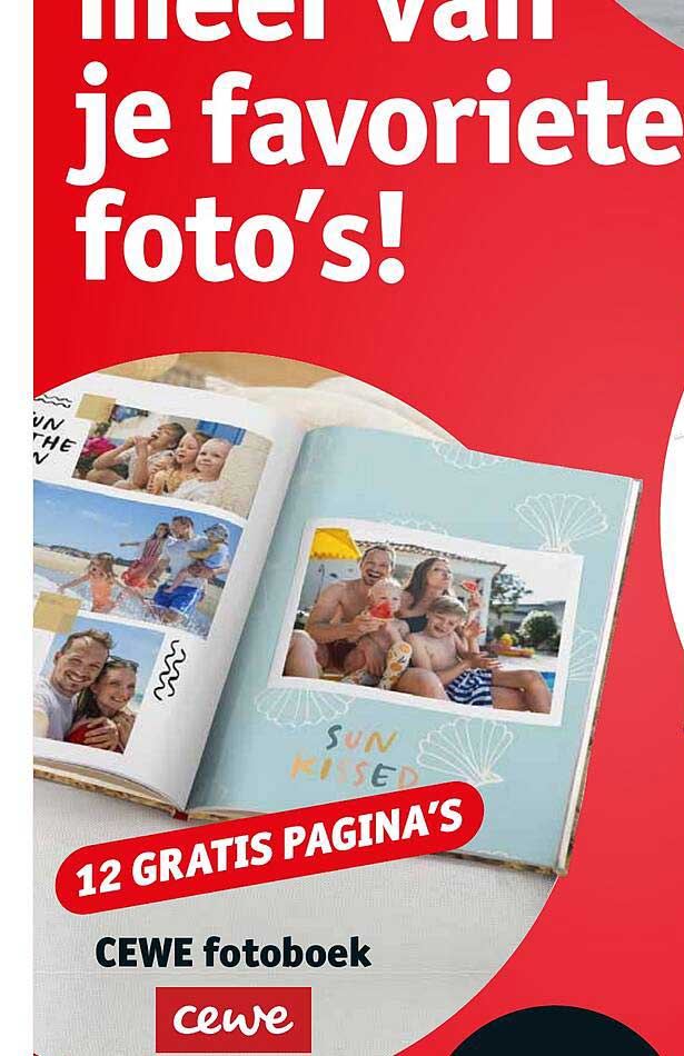 12 GRATIS PAGINA’S CEWE fotoboek