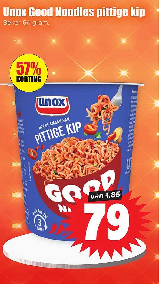 Unox Good Noodles pittige kip