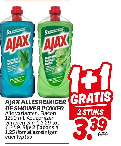 AJAX ALLERSREINIGER OF SHOWER POWER