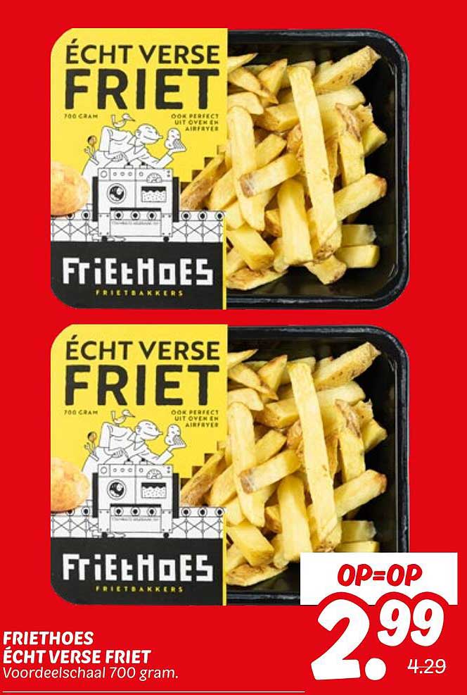 FRIETHOES ÉCHT VERSE FRIET 700 gram
