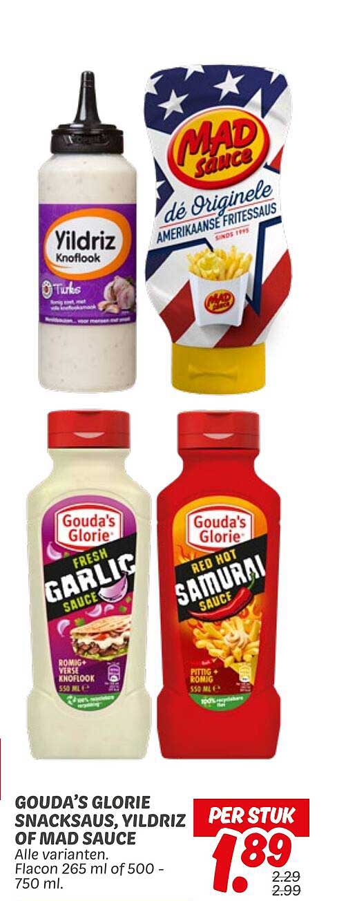 Gouda's Glorie Snacksaus, Yildriz of Mad Sauce