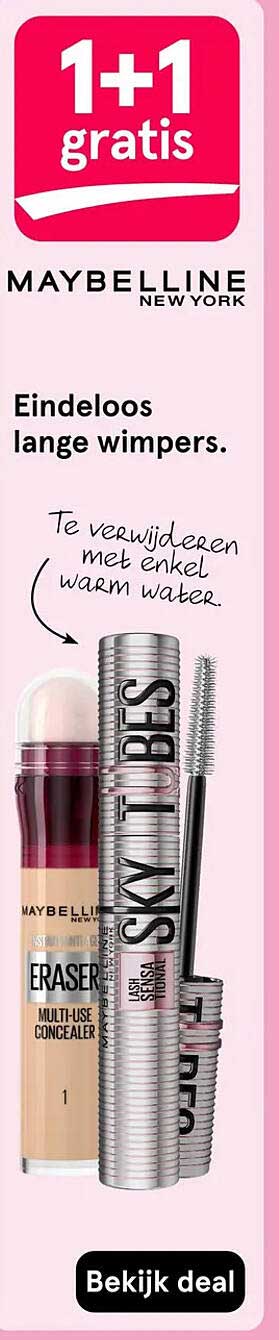 1+1 gratis Maybelline New York