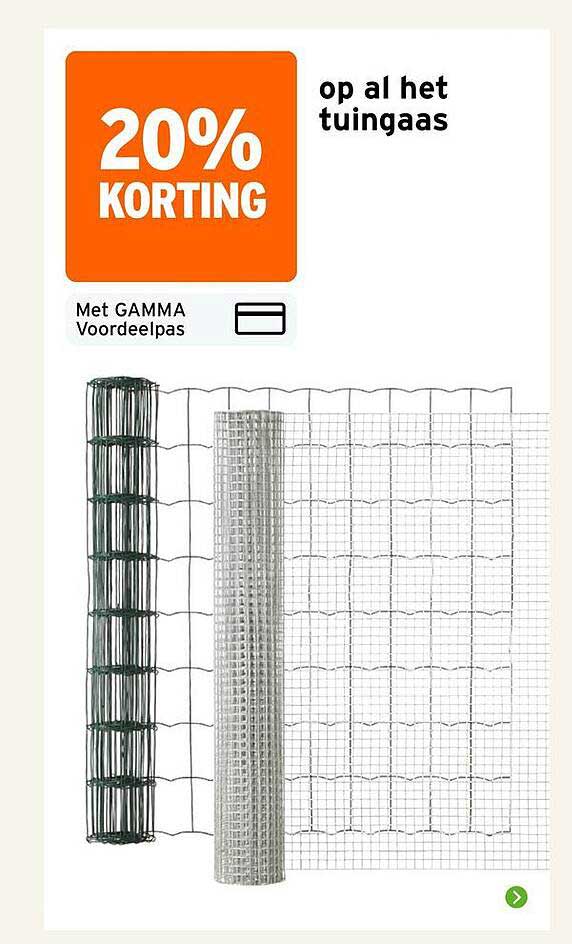 20% KORTING op al het tuingaas