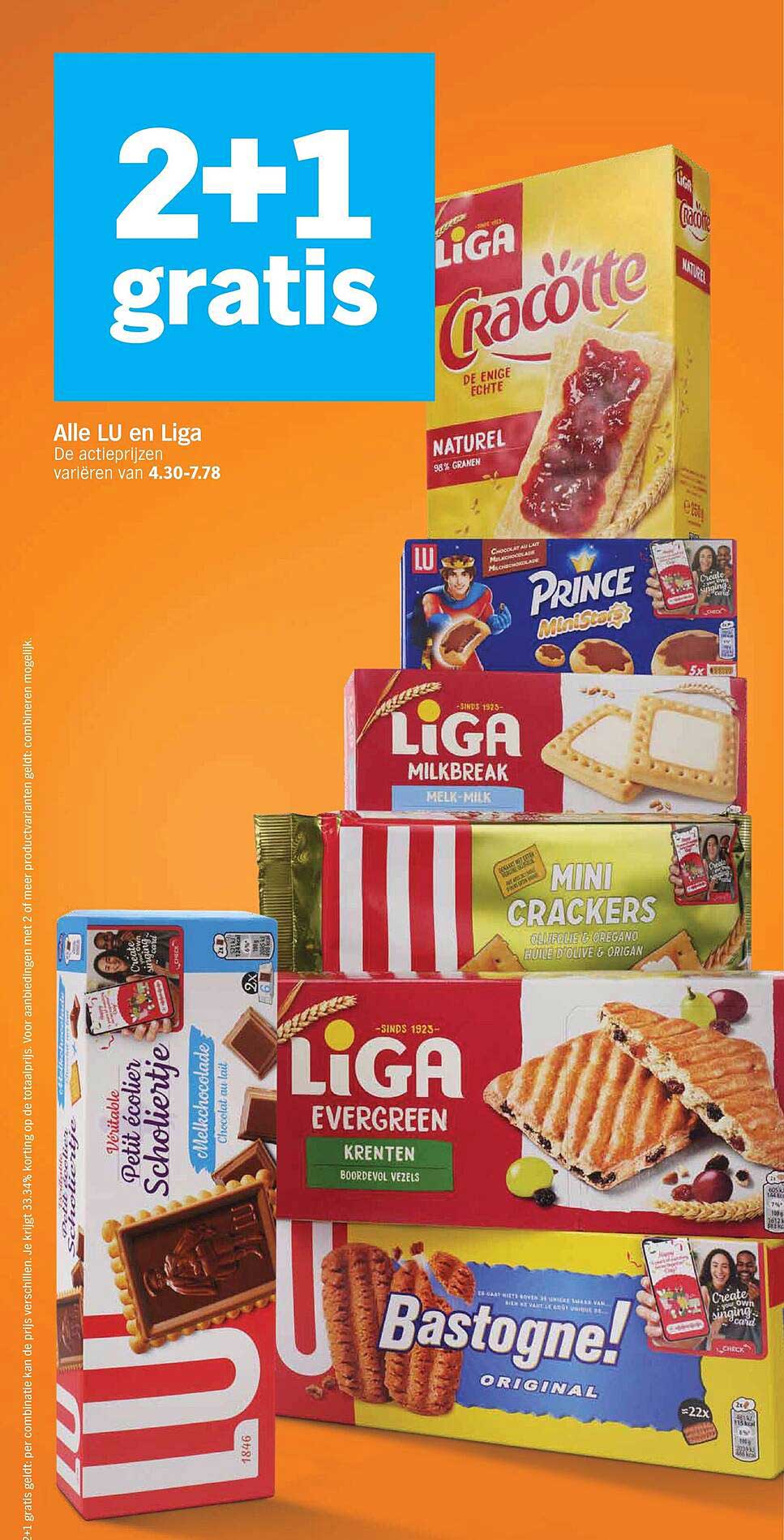 2+1 gratis Alle LU en Liga